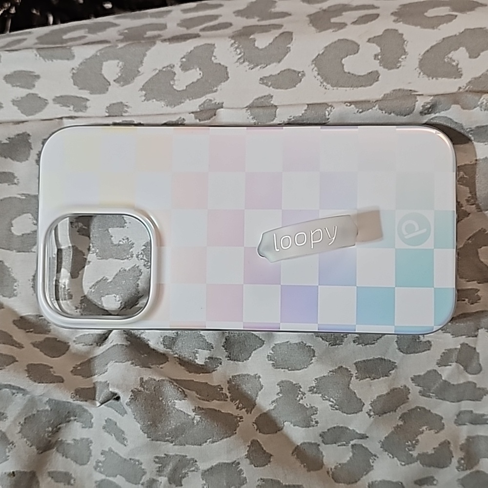 Iphone 14 pro max checkered loopy